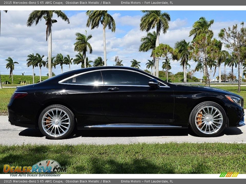 Obsidian Black Metallic 2015 Mercedes-Benz S 65 AMG Coupe Photo #3