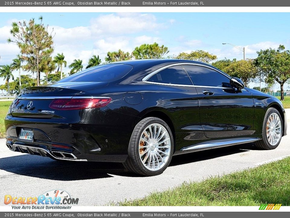 2015 Mercedes-Benz S 65 AMG Coupe Obsidian Black Metallic / Black Photo #4