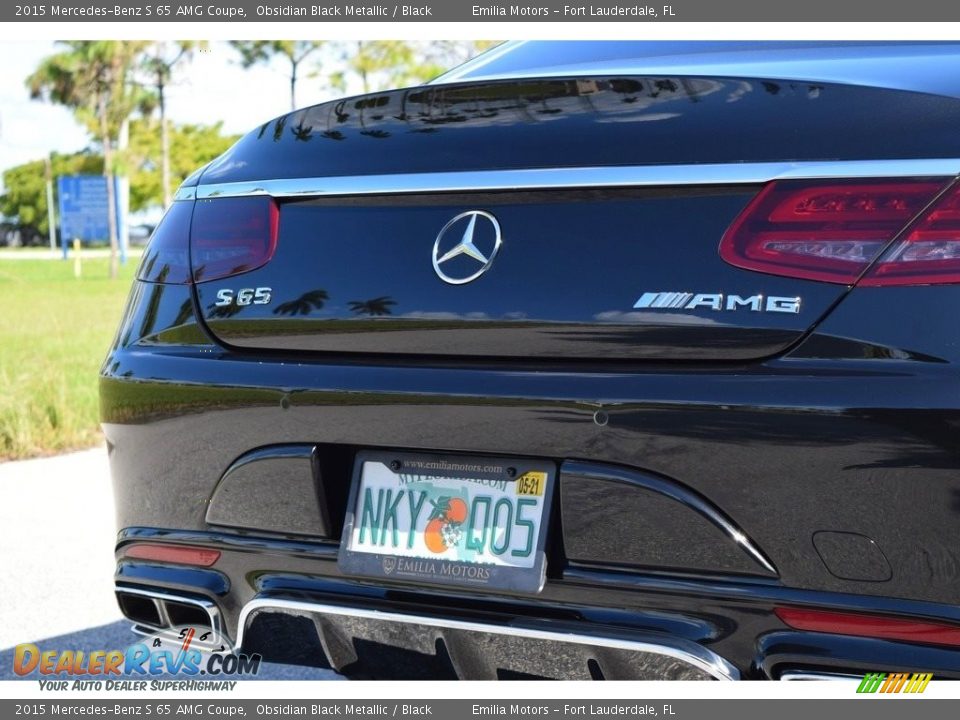 2015 Mercedes-Benz S 65 AMG Coupe Obsidian Black Metallic / Black Photo #5