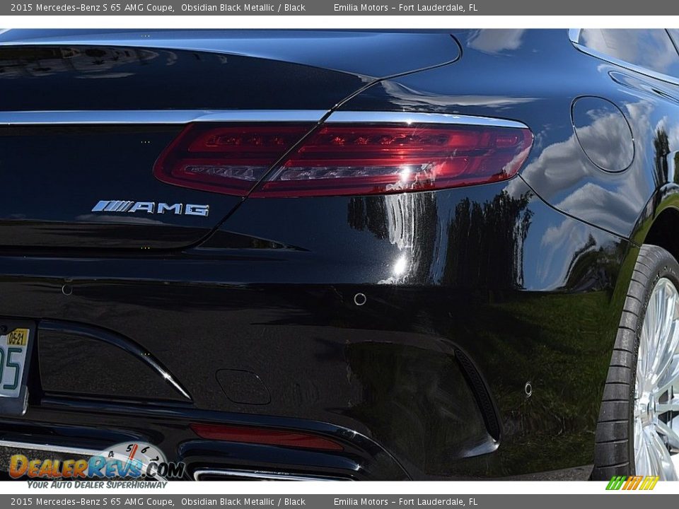 2015 Mercedes-Benz S 65 AMG Coupe Obsidian Black Metallic / Black Photo #6