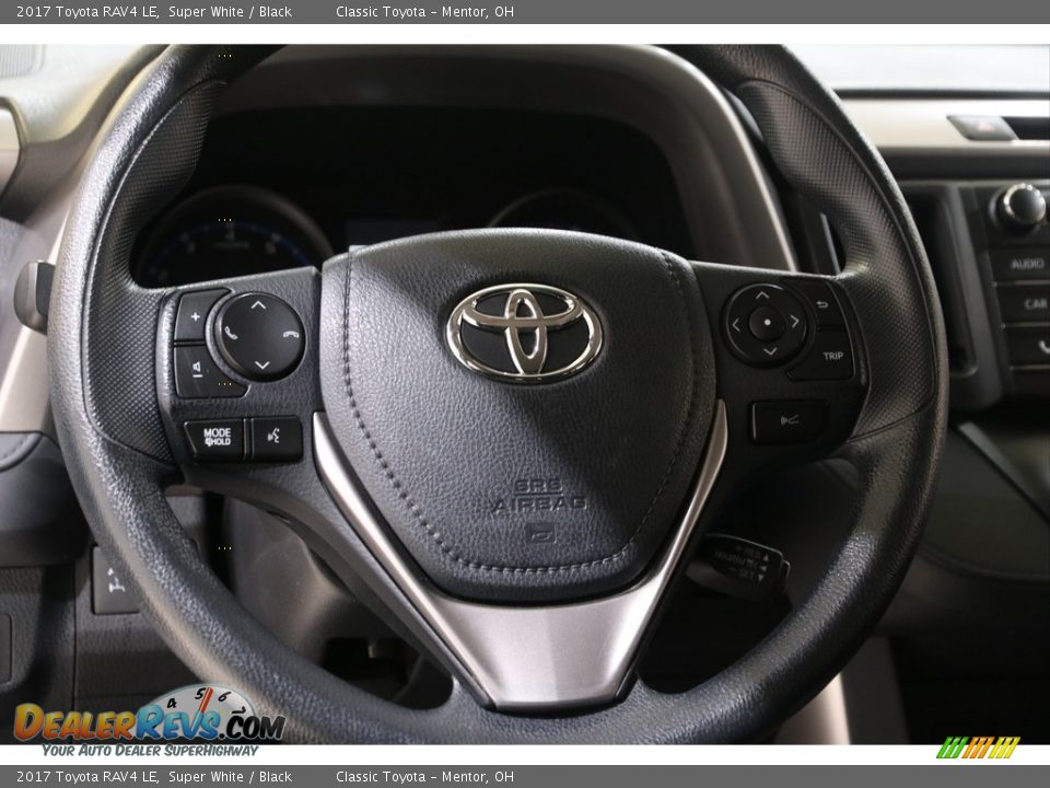 2017 Toyota RAV4 LE Super White / Black Photo #7