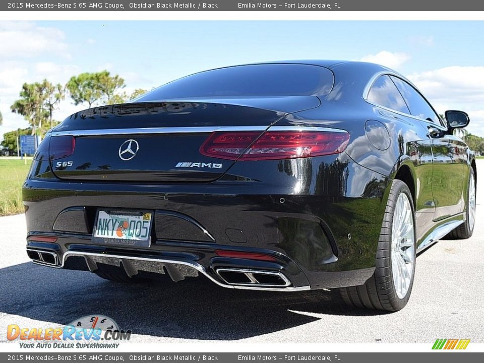 2015 Mercedes-Benz S 65 AMG Coupe Obsidian Black Metallic / Black Photo #8