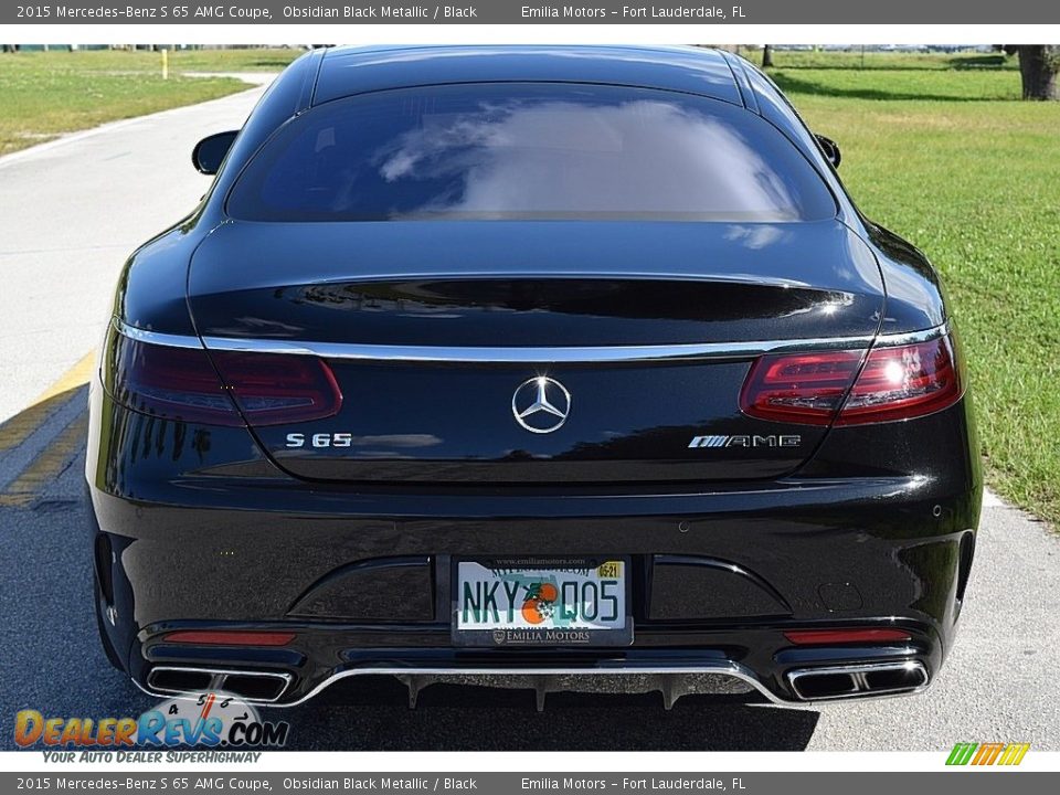 2015 Mercedes-Benz S 65 AMG Coupe Obsidian Black Metallic / Black Photo #9