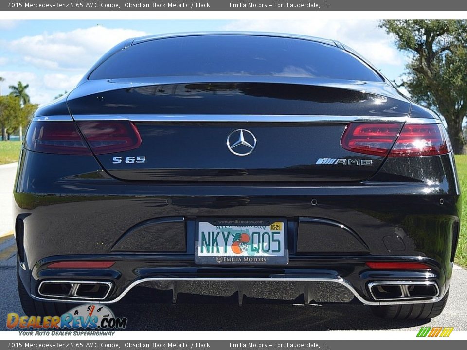 2015 Mercedes-Benz S 65 AMG Coupe Obsidian Black Metallic / Black Photo #10