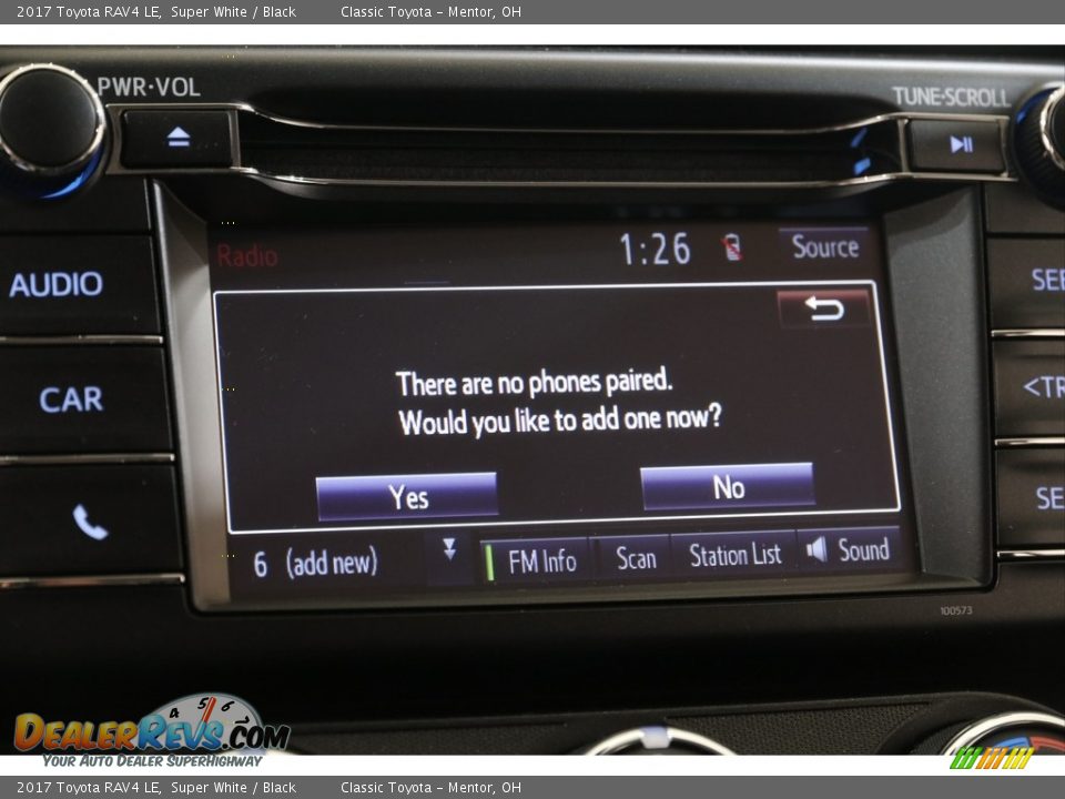 2017 Toyota RAV4 LE Super White / Black Photo #11