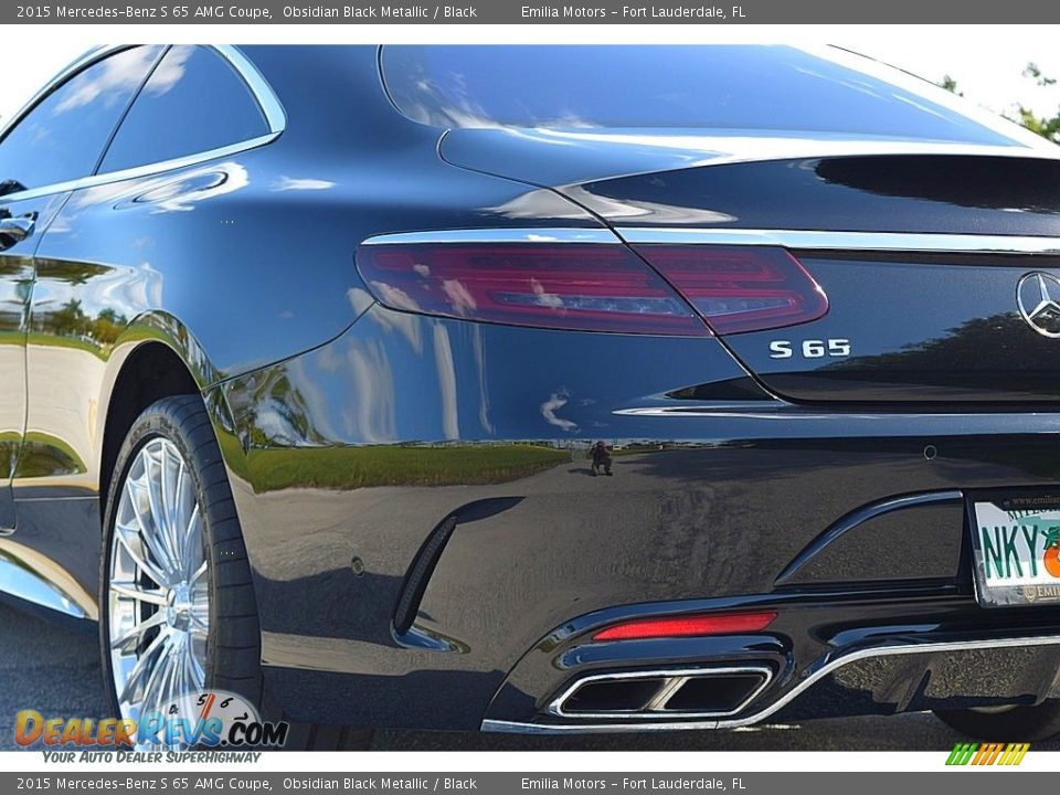 2015 Mercedes-Benz S 65 AMG Coupe Obsidian Black Metallic / Black Photo #12