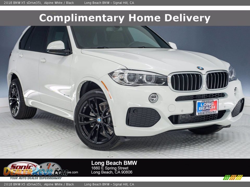 2018 BMW X5 sDrive35i Alpine White / Black Photo #1