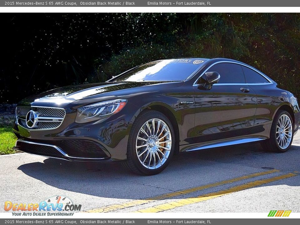 2015 Mercedes-Benz S 65 AMG Coupe Obsidian Black Metallic / Black Photo #17