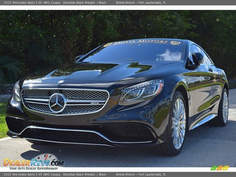 2015 Mercedes-Benz S 65 AMG Coupe Obsidian Black Metallic / Black Photo #18