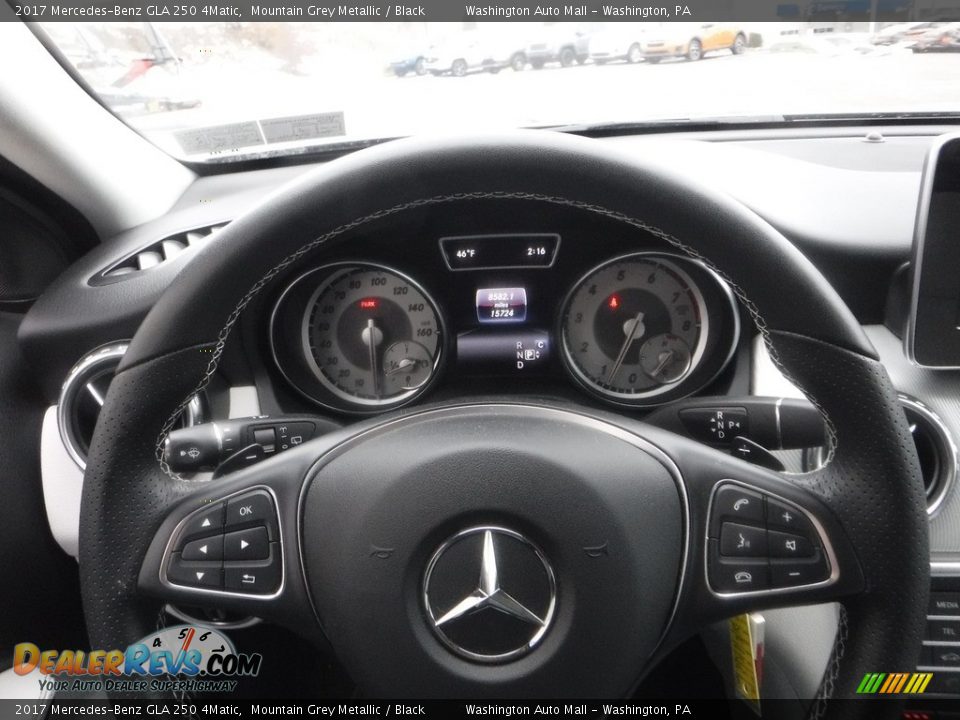 2017 Mercedes-Benz GLA 250 4Matic Mountain Grey Metallic / Black Photo #19