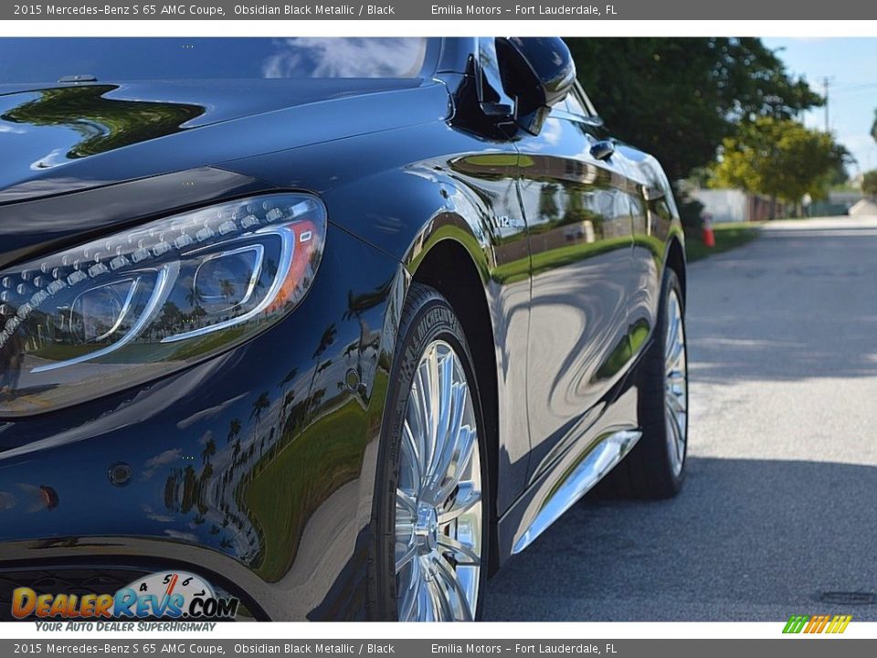 2015 Mercedes-Benz S 65 AMG Coupe Obsidian Black Metallic / Black Photo #21