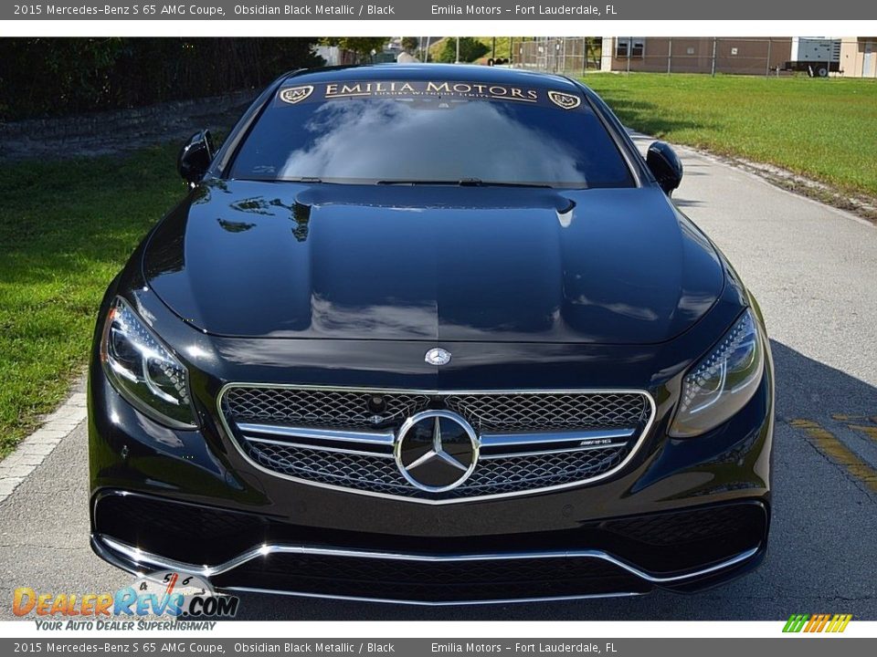 2015 Mercedes-Benz S 65 AMG Coupe Obsidian Black Metallic / Black Photo #22