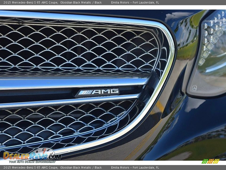 2015 Mercedes-Benz S 65 AMG Coupe Obsidian Black Metallic / Black Photo #24