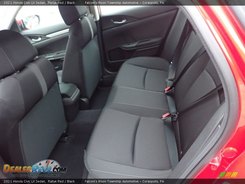 2021 Honda Civic LX Sedan Rallye Red / Black Photo #10