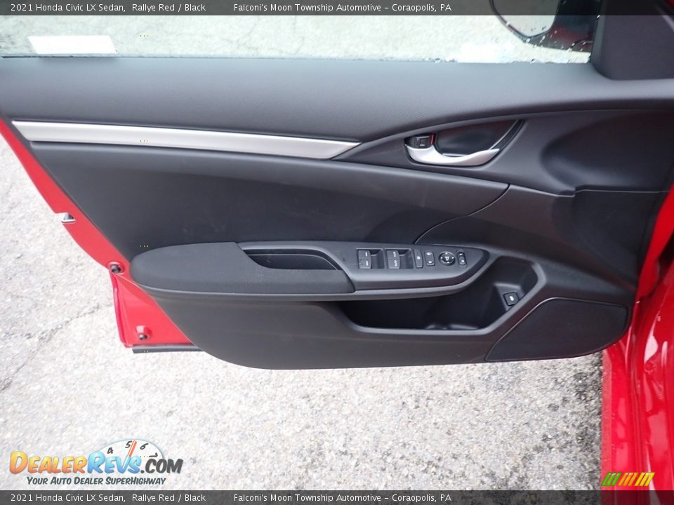 2021 Honda Civic LX Sedan Rallye Red / Black Photo #12
