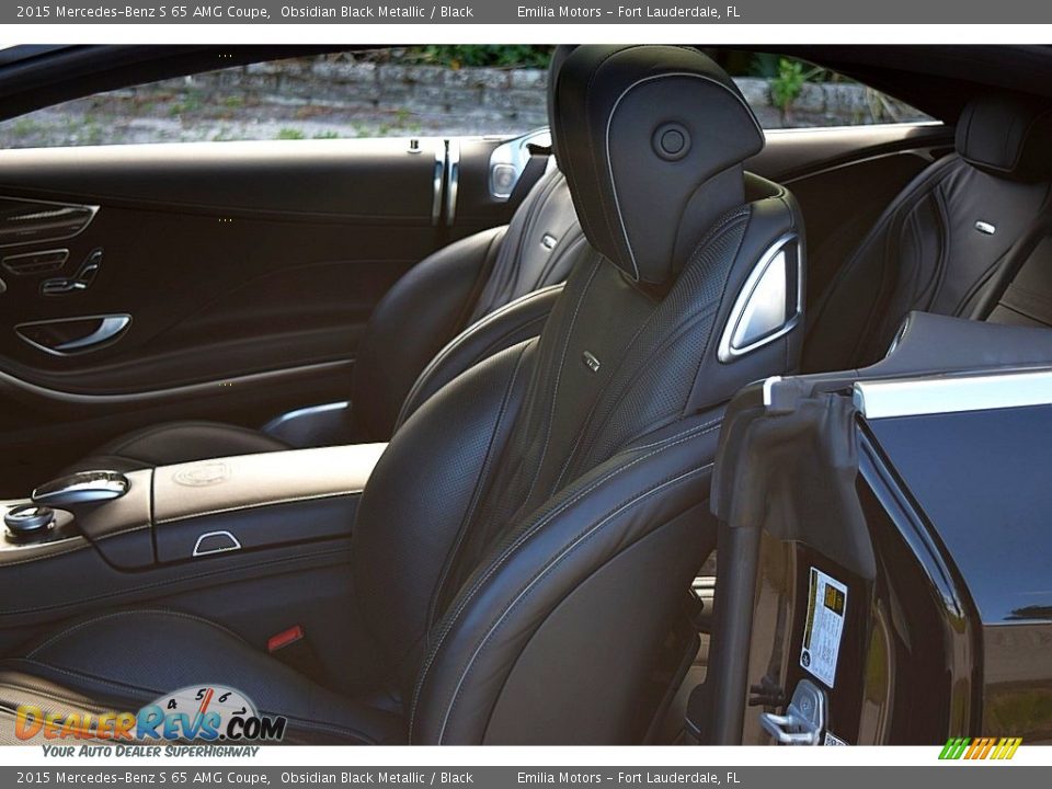 2015 Mercedes-Benz S 65 AMG Coupe Obsidian Black Metallic / Black Photo #34