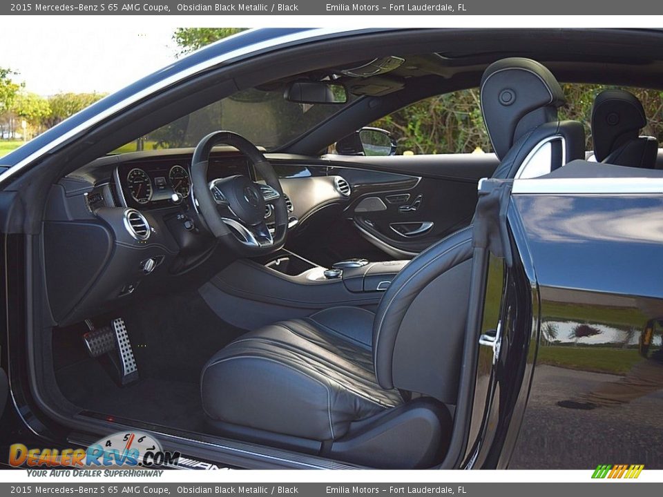 Black Interior - 2015 Mercedes-Benz S 65 AMG Coupe Photo #35