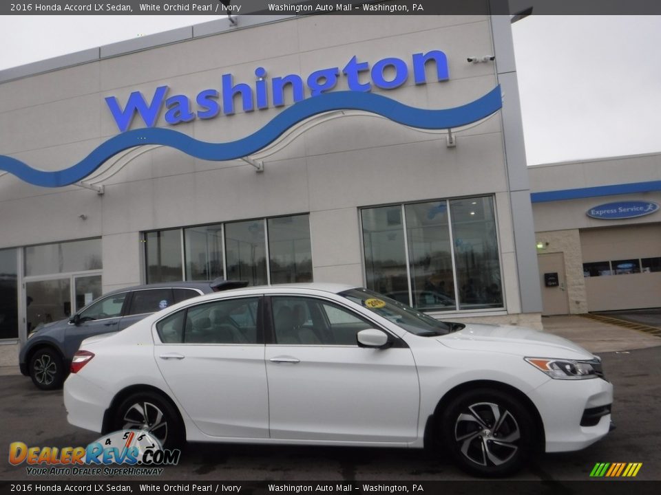 2016 Honda Accord LX Sedan White Orchid Pearl / Ivory Photo #2