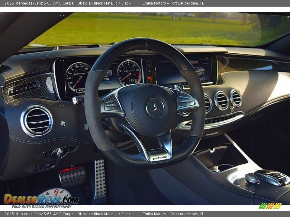 2015 Mercedes-Benz S 65 AMG Coupe Obsidian Black Metallic / Black Photo #37