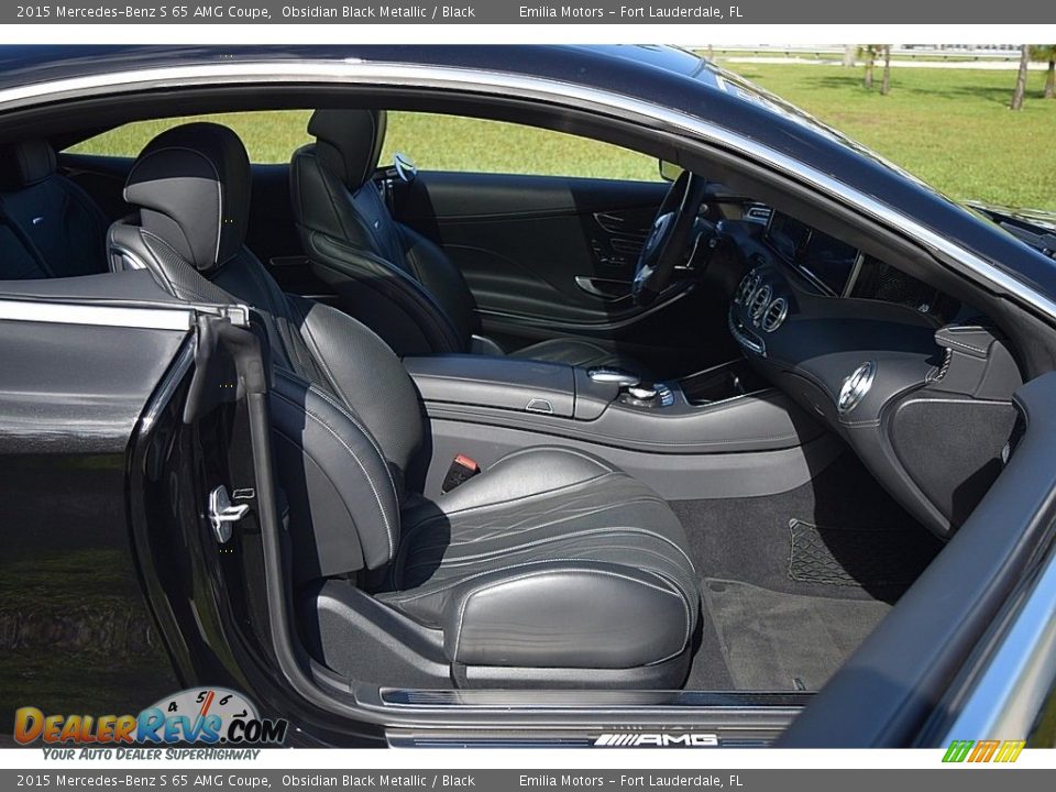 2015 Mercedes-Benz S 65 AMG Coupe Obsidian Black Metallic / Black Photo #41