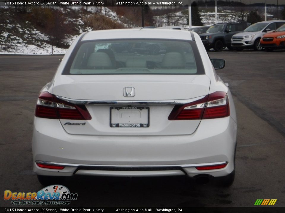 2016 Honda Accord LX Sedan White Orchid Pearl / Ivory Photo #7