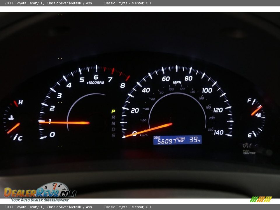 2011 Toyota Camry LE Classic Silver Metallic / Ash Photo #8