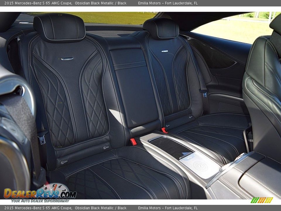 Rear Seat of 2015 Mercedes-Benz S 65 AMG Coupe Photo #49