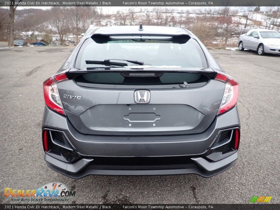 2021 Honda Civic EX Hatchback Modern Steel Metallic / Black Photo #5
