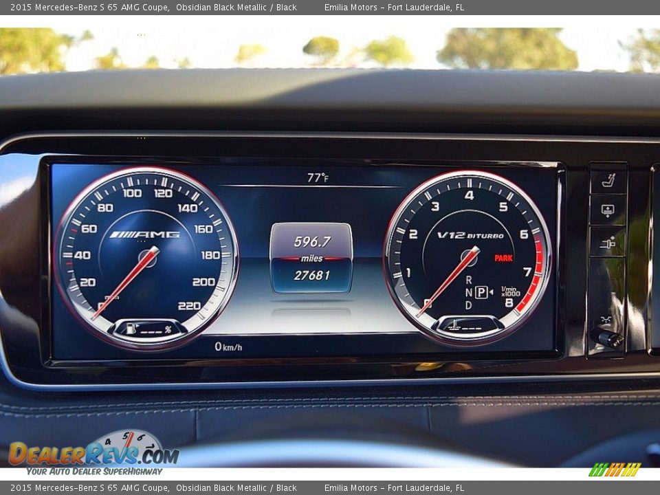 2015 Mercedes-Benz S 65 AMG Coupe Gauges Photo #57