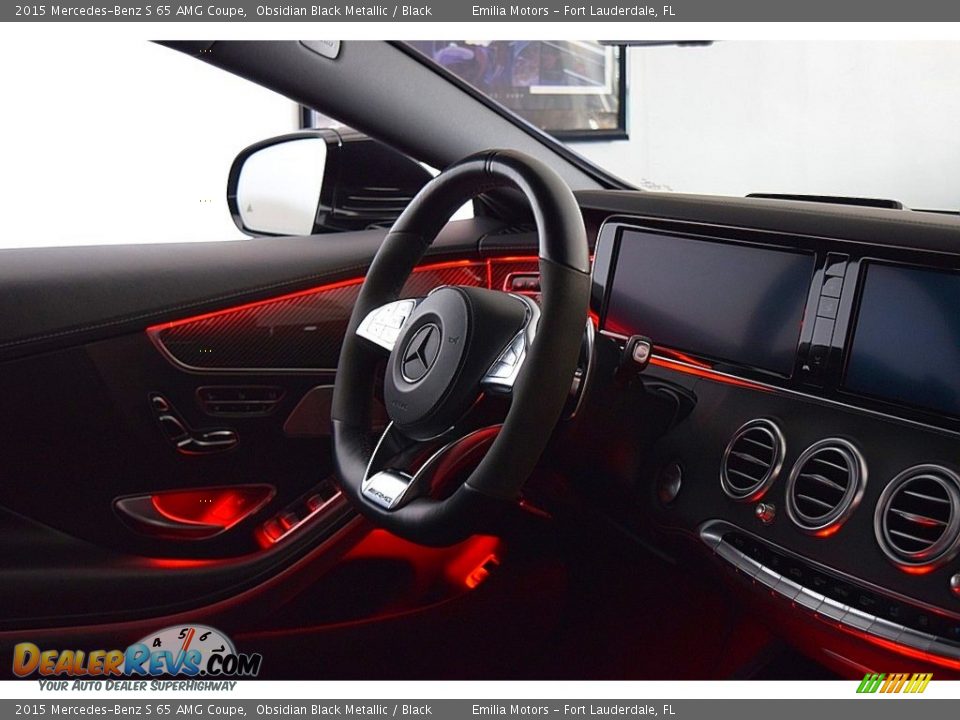 2015 Mercedes-Benz S 65 AMG Coupe Obsidian Black Metallic / Black Photo #61