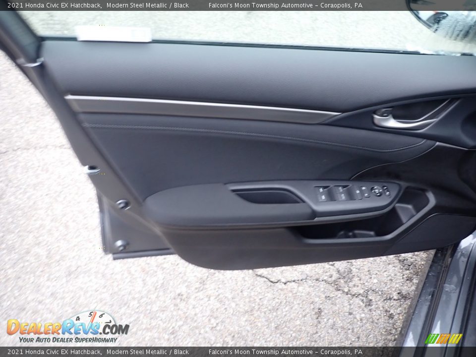 2021 Honda Civic EX Hatchback Modern Steel Metallic / Black Photo #11