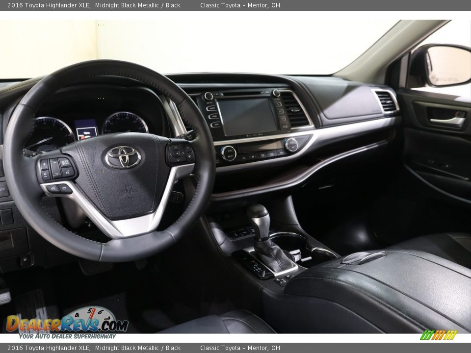 2016 Toyota Highlander XLE Midnight Black Metallic / Black Photo #6