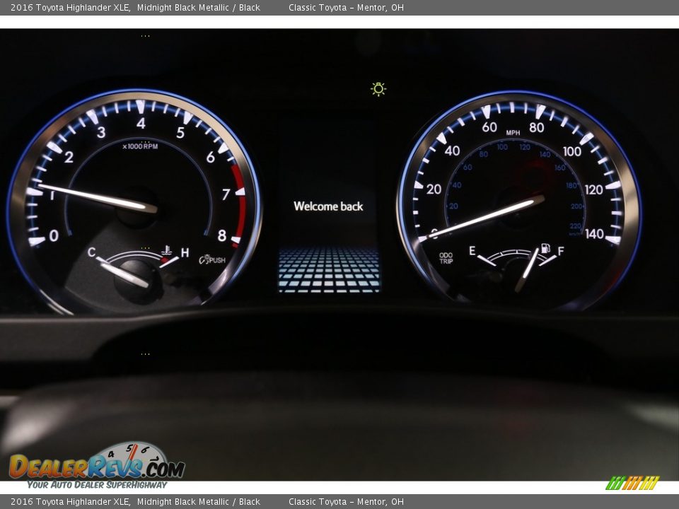 2016 Toyota Highlander XLE Midnight Black Metallic / Black Photo #8