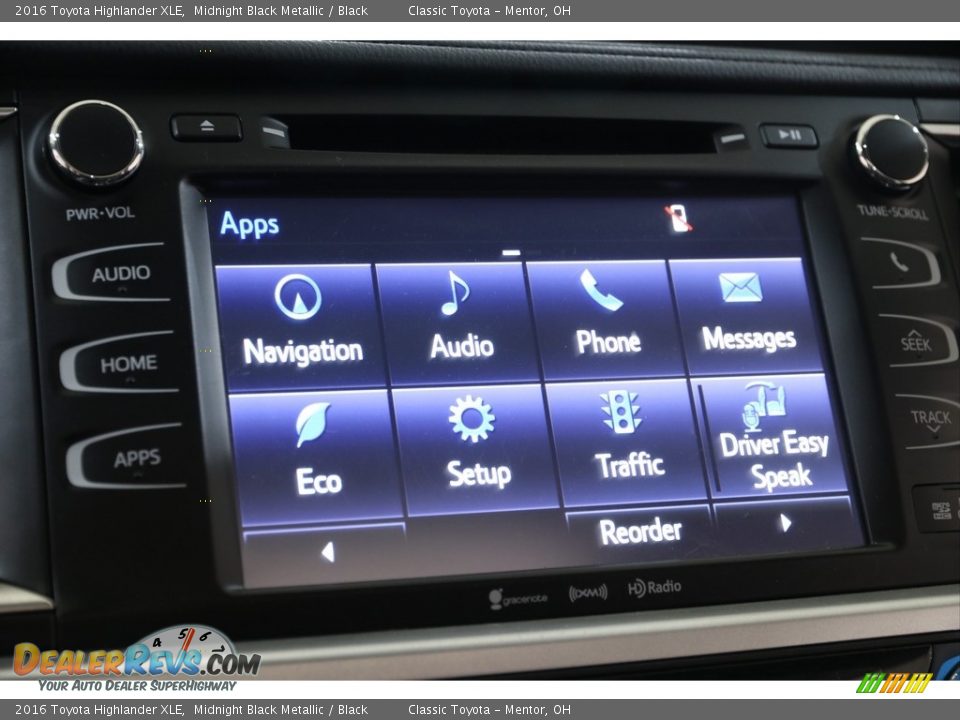 2016 Toyota Highlander XLE Midnight Black Metallic / Black Photo #13
