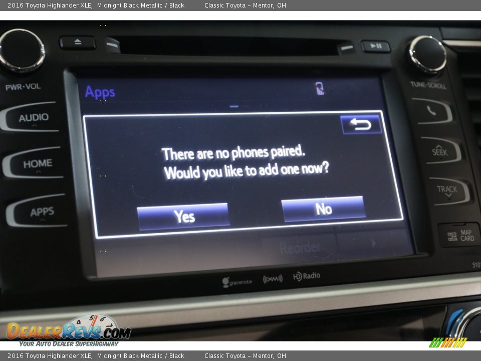 2016 Toyota Highlander XLE Midnight Black Metallic / Black Photo #14