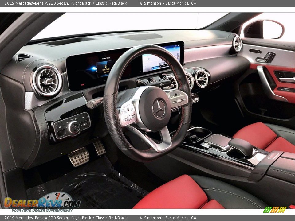 Classic Red/Black Interior - 2019 Mercedes-Benz A 220 Sedan Photo #10
