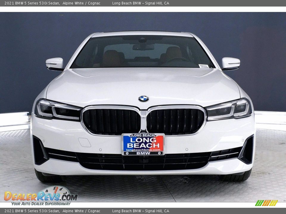 2021 BMW 5 Series 530i Sedan Alpine White / Cognac Photo #2