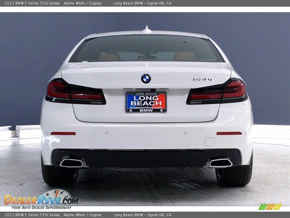 2021 BMW 5 Series 530i Sedan Alpine White / Cognac Photo #4