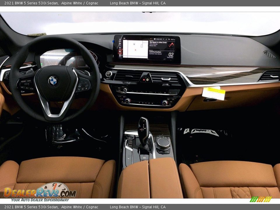 2021 BMW 5 Series 530i Sedan Alpine White / Cognac Photo #5