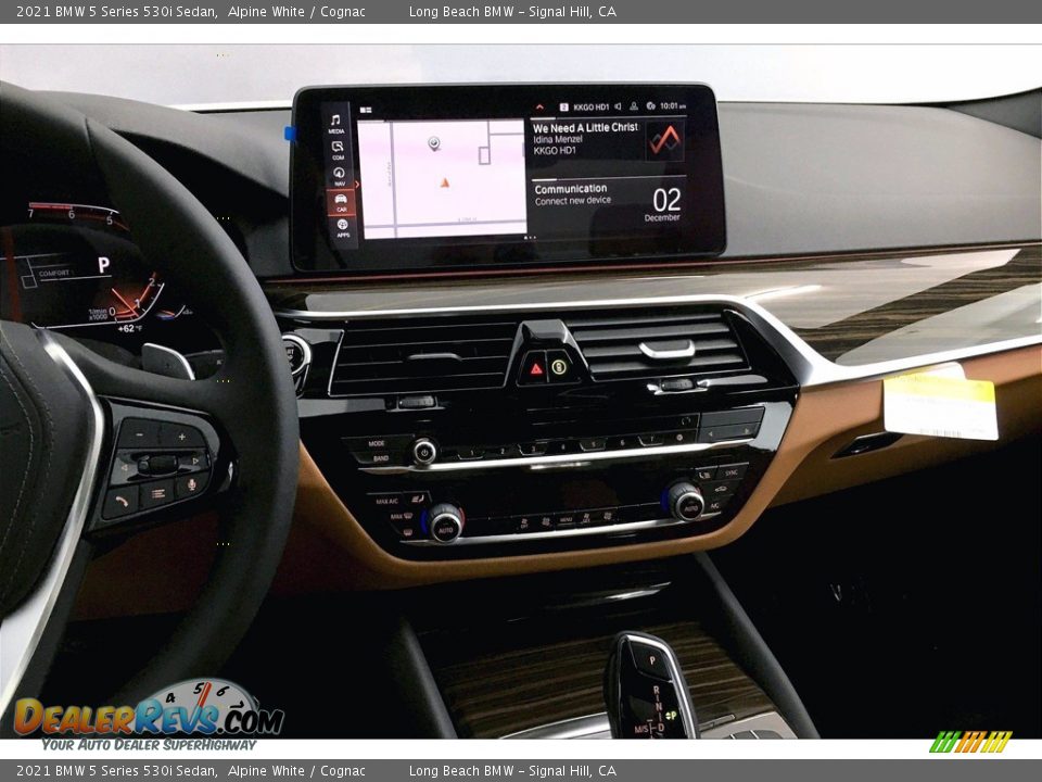 2021 BMW 5 Series 530i Sedan Alpine White / Cognac Photo #6