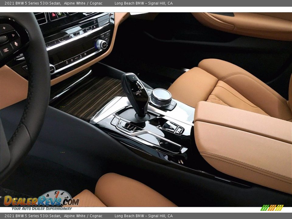 2021 BMW 5 Series 530i Sedan Alpine White / Cognac Photo #8