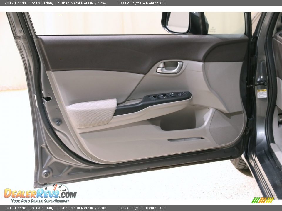 2012 Honda Civic EX Sedan Polished Metal Metallic / Gray Photo #4