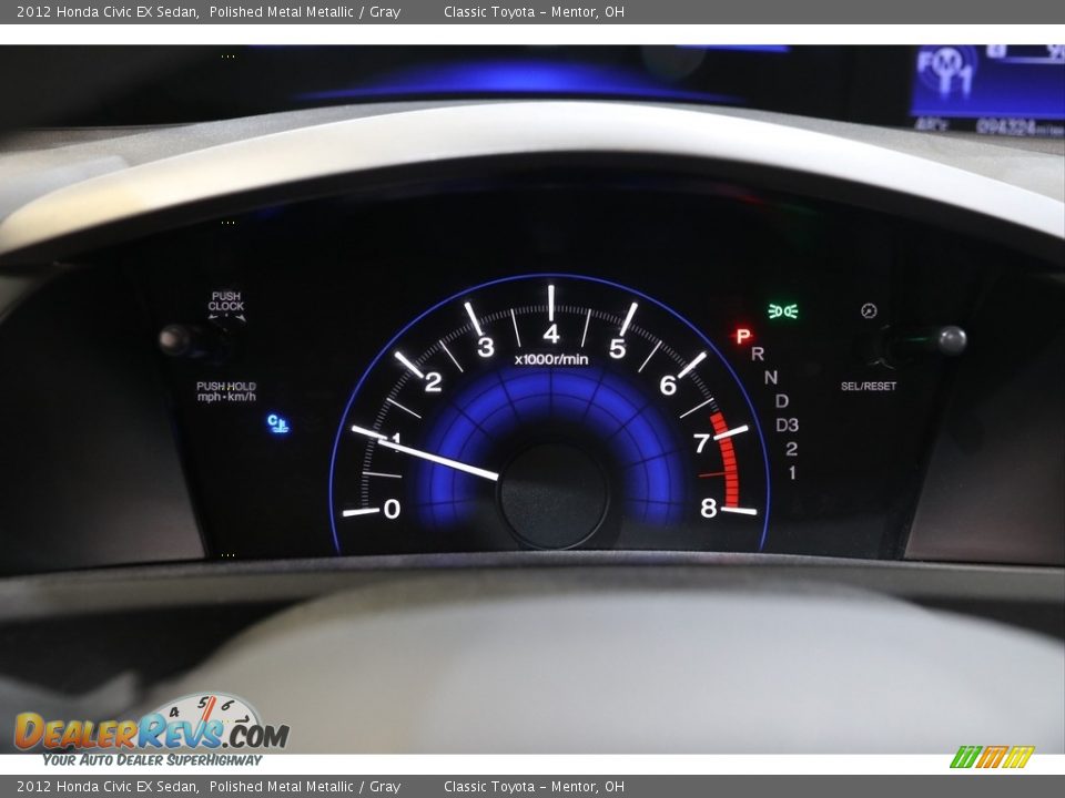 2012 Honda Civic EX Sedan Polished Metal Metallic / Gray Photo #10