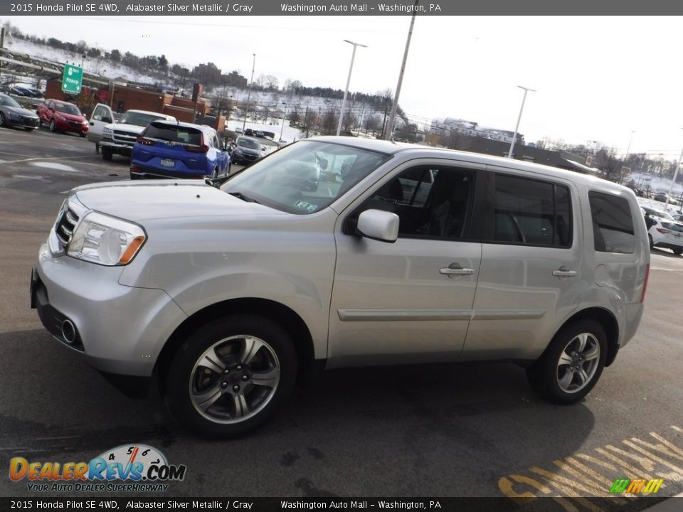 Alabaster Silver Metallic 2015 Honda Pilot SE 4WD Photo #7