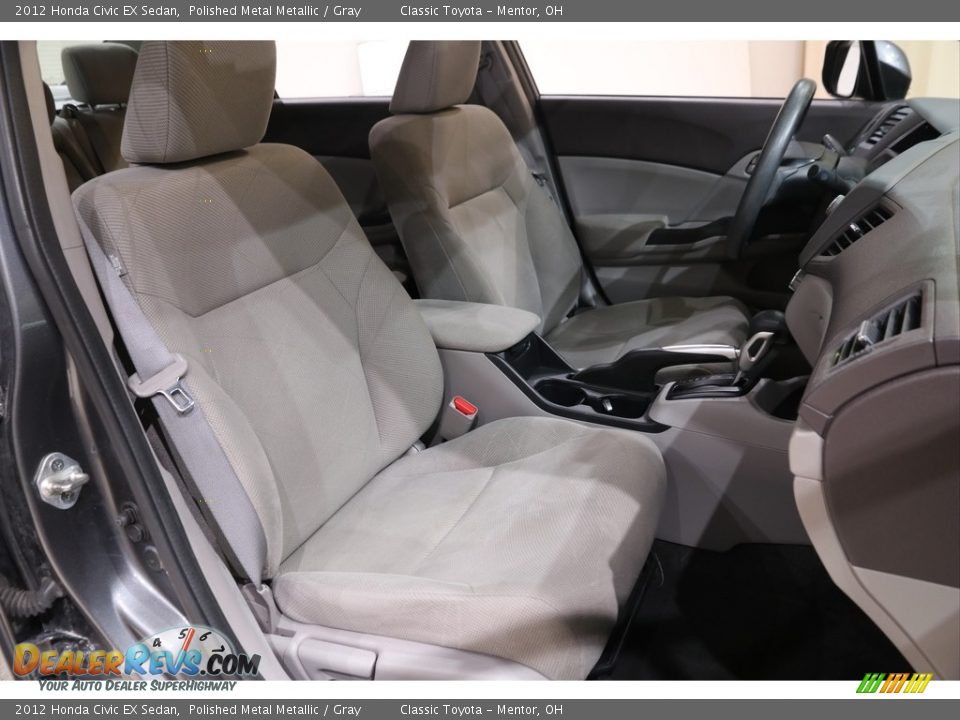 2012 Honda Civic EX Sedan Polished Metal Metallic / Gray Photo #17