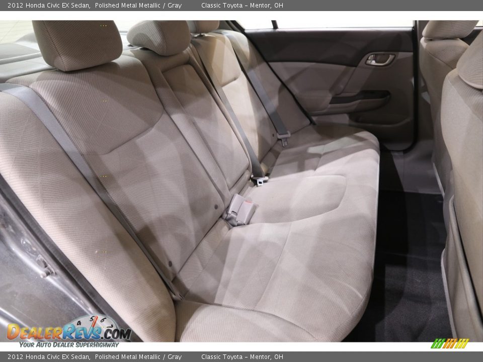 2012 Honda Civic EX Sedan Polished Metal Metallic / Gray Photo #18