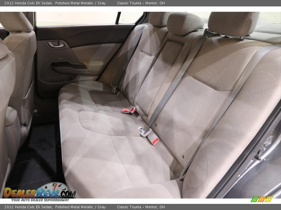 2012 Honda Civic EX Sedan Polished Metal Metallic / Gray Photo #19
