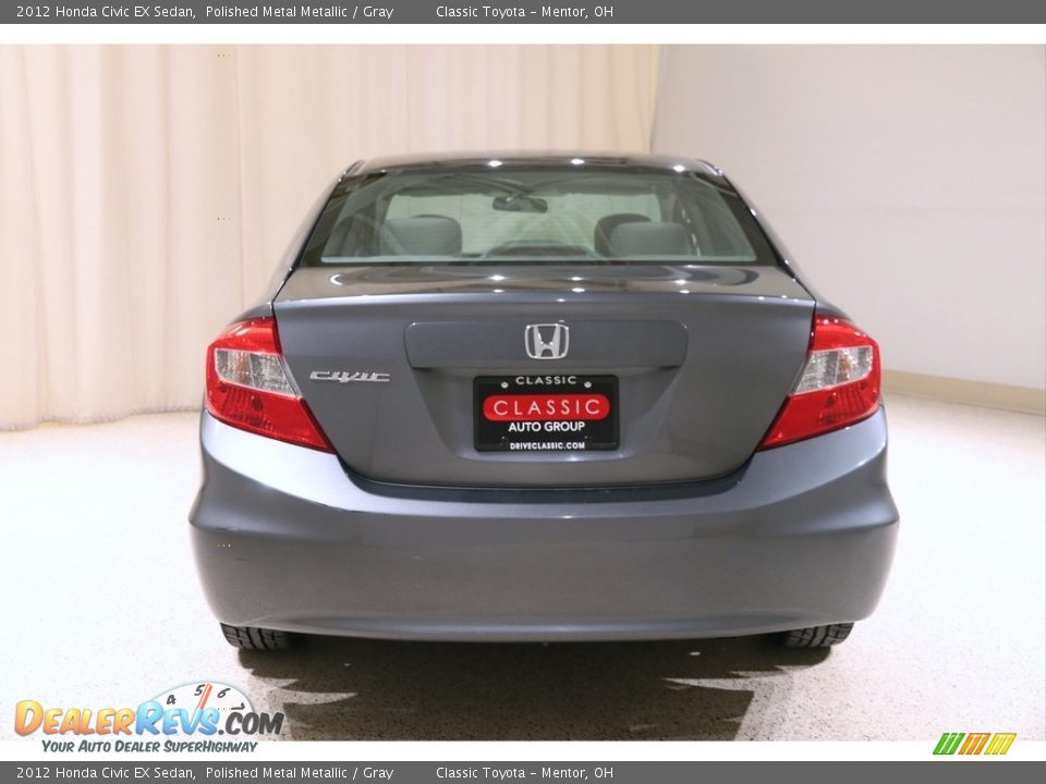 2012 Honda Civic EX Sedan Polished Metal Metallic / Gray Photo #20