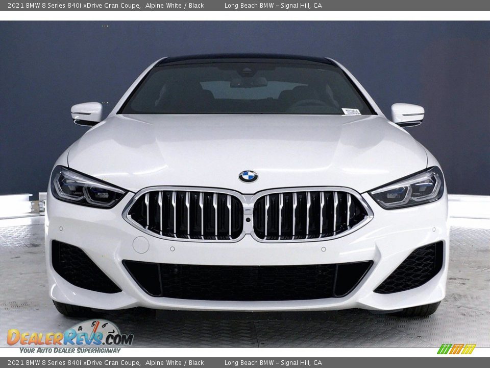 2021 BMW 8 Series 840i xDrive Gran Coupe Alpine White / Black Photo #2