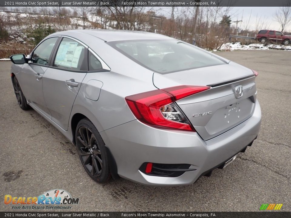 2021 Honda Civic Sport Sedan Lunar Silver Metallic / Black Photo #4